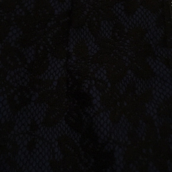 Mini lace black and blue skirt - Picture 4 of 6